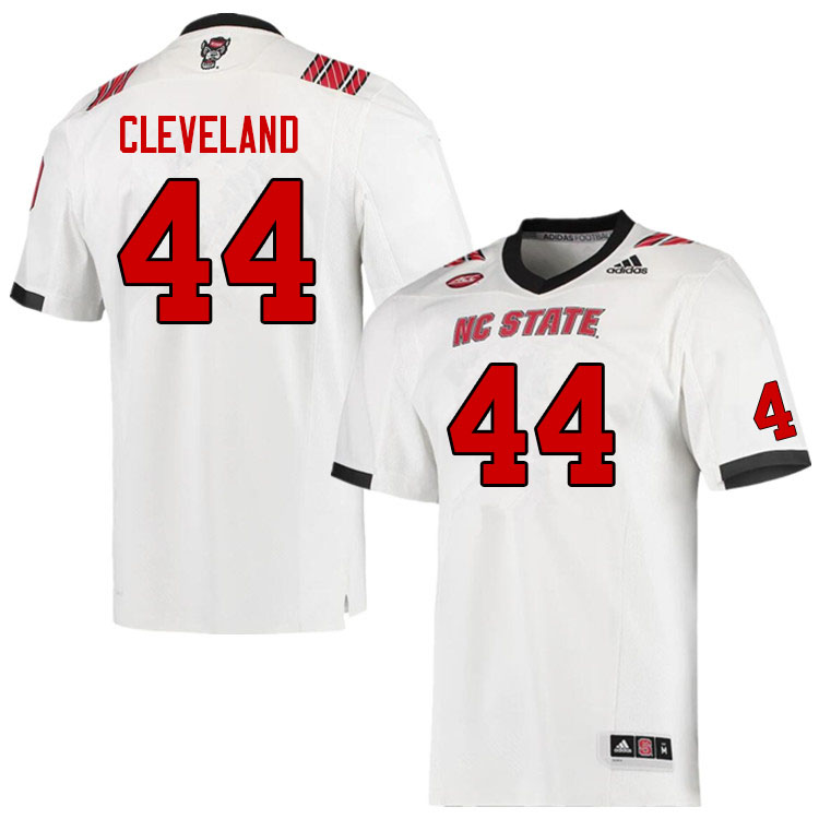 Men #44 Brandon Cleveland NC State Wolfpack College Football Jerseys Sale-White